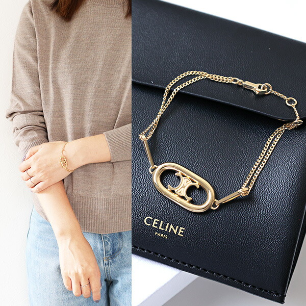 楽天市場】CELINE セリーヌ Monochroms Studs Bracelet