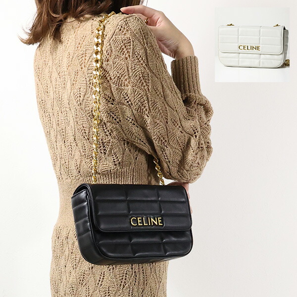 楽天市場】CELINE セリーヌ ショルダーバッグ Matelasse Monochrome