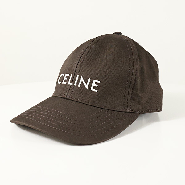 楽天市場】CELINE セリーヌ Logo Leather Baseball Cap カーフ
