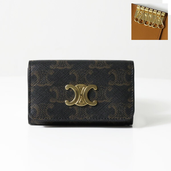 楽天市場】CELINE セリーヌ キーリング TRIOMPHE PON PON トリオンフ