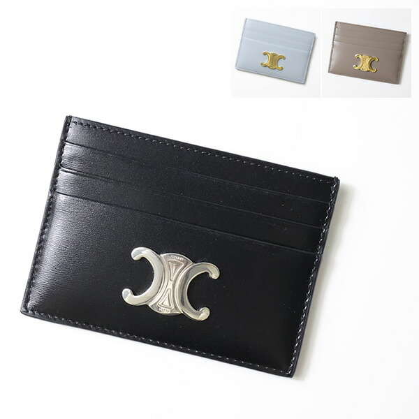楽天市場】CELINE セリーヌ Triomphe Embossed Card Holder カード