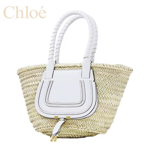 美品】 Chloe クロエ Marcie Basket Bag トートバッグ バスケット