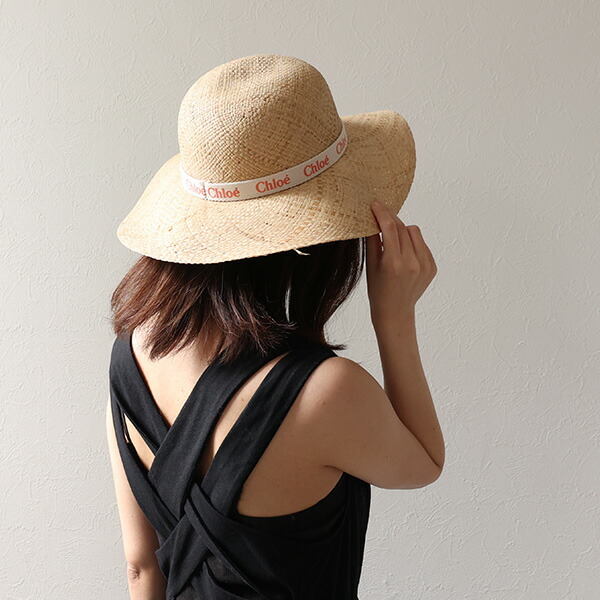 楽天市場】Chloe クロエ Raffia Hat ストローハット 麦わら帽子 ハット