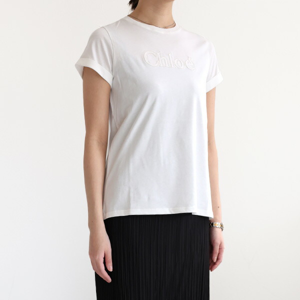 クロエ CHLOE キッズ レディース 半袖Tシャツ C20485 SHORT SLEEVES TEE-SHIRT Chloe クロエ CHLOE キッズ レディース 半袖Tシャツ C20485
