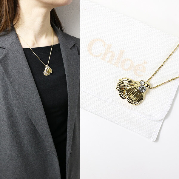 Chloé リボンネックレス クロエ ラインストーン 122419.jpg