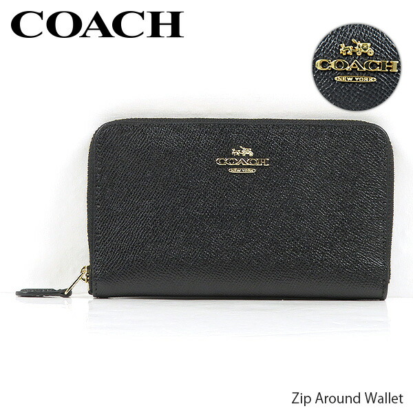 日本全国送料無料 Coach コーチ Zip Around Wallet ジップ ウンドファスナー 長財布 ロゴ レディース Liblk Linav 激安ブランド Hughsroomlive Com