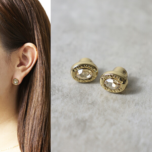 Coach コーチ ピアス Signature Logo Stone Stud Earrings 37335729 レディース オーバル スタッドピアス 両耳用 アクセサリー LaG Onlinestore