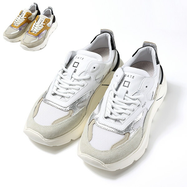 D.A.T.E. デイト FUGA Snaekers W391-FG-DR スニーカー ローカット レザー 本革 ラウンドトゥ シューズ 靴 レディース LaG Onlinestore