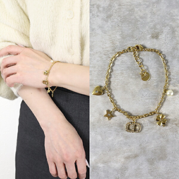 楽天市場】Dior ディオール Petit CD Pearl Bracelet