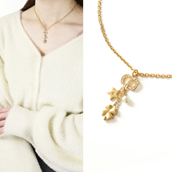 Dior ディオール Petit CD Lucky Charms ネックレス N3128WOMCY 楽天市場】Dior ディオール Petit CD Lucky Charms ネックレス