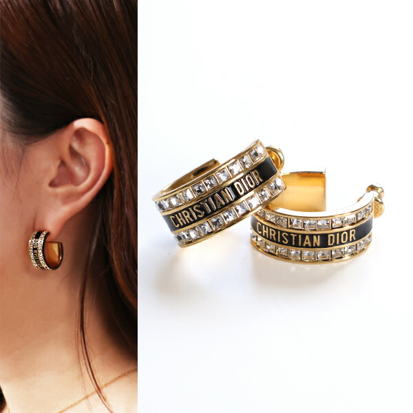 楽天市場】ディオール DIOR ピアス DIOR CODE フープピアス