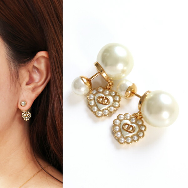 楽天市場】クリスチャンディオールピアス ハートピアス D60812