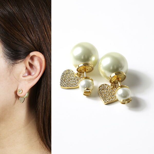 楽天市場】Dior ディオール ピアス Dior Tribales Heart Earrings