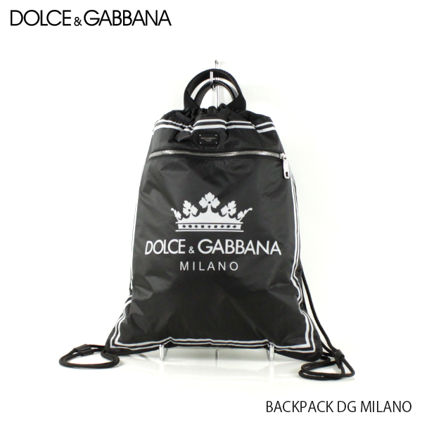 【楽天市場】【送料無料】『DOLCE&GABBANA-ドルチェアンドガッバーナ』BACKPACK DG MILANO-クラウンロゴ ミラノ