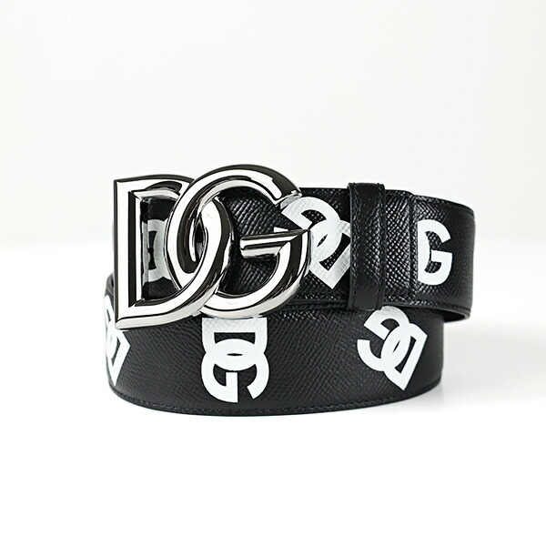 DOLCE&GABBANA ドルチェ&ガッバーナ キッズ ベルト Logo Print Leather Belt BC4646 AG220 HNVAA ボーイズ メンズ レザー DGロゴ【大人もOK】 LaG Onlinestore