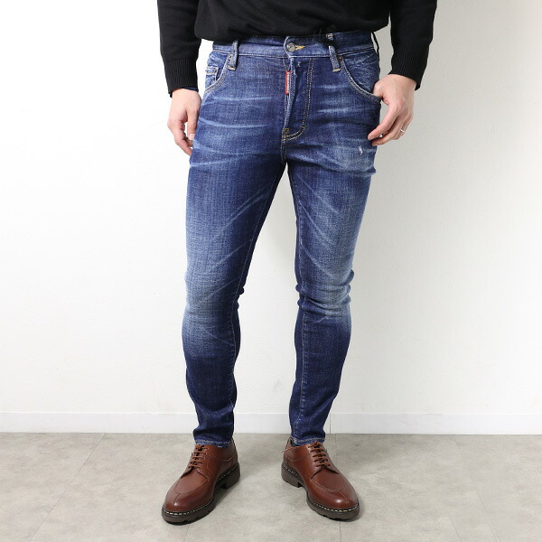 Dsquared2 ディースクエアード ジーンズ SUPER TWINKY JEANS スーパー トゥインキー S71LB1537 S30872 メンズ デニムパンツ スキニーフィット ストレッチ 5ポケット LaG Onlinestore