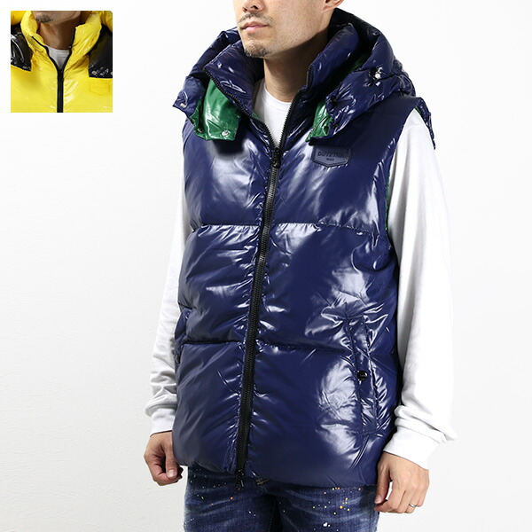 DUVETICA★ライトダウンベスト DUVETICA (デュベティカ) シャイニー フルジップ ライトダウン ベスト