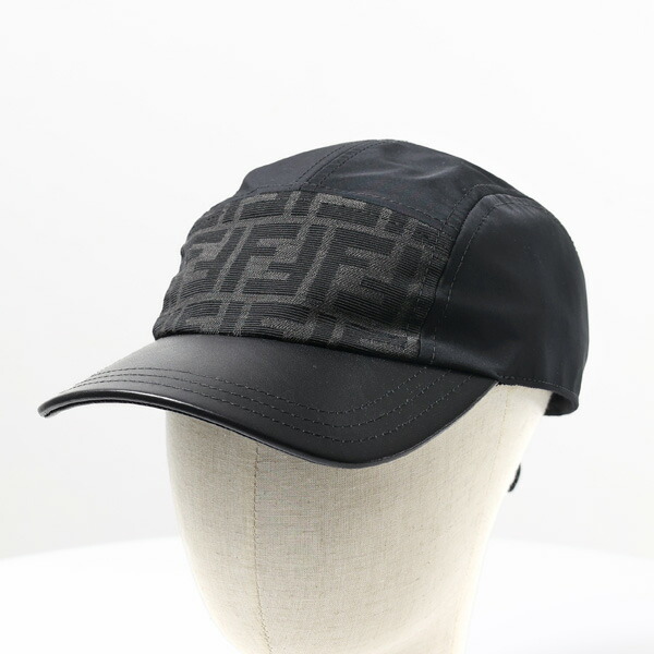 Fendi キャップ 楽天市場】FENDI フェンディ Black Nylon Baseball Cap ベース