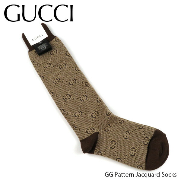 楽天市場 Gucci グッチ Gg Pattern Jacquard Socks 4g137 2179 レディース Ggパターン ジャカード ハイソックス Lag Onlinestore 楽天市場店