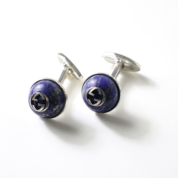 楽天市場】GUCCI グッチ カフスボタン Interlocking G Silver&Black