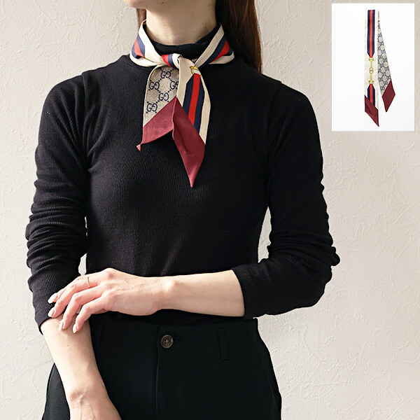 楽天市場】GUCCI グッチ スカーフ GGフローラ 609317 3G001 レディース