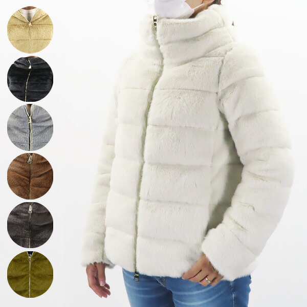 【楽天市場】HERNO ヘルノ ECO FUR DOWNJACKET エコ ファー ダウンジャケット 長袖 レディース PI1166D ...