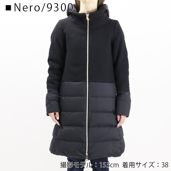 HERNO ヘルノ HOODED ダウンジャケット 切り替え COAT 防寒 レディース