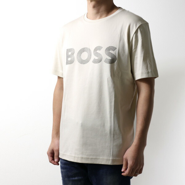 Hugo Boss ヒューゴボス Tシャツ Pima Cotton T-shirts 50543796 メンズ 半袖 ピマコットン グロスロゴ クルーネック カットソー ロゴT LaG Onlinestore|LaG OnlineStore 店