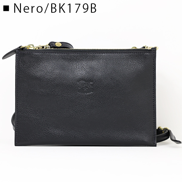 IL BISONTE イルビゾンテ レザー ショルダーバッグ CLUTCH クロス