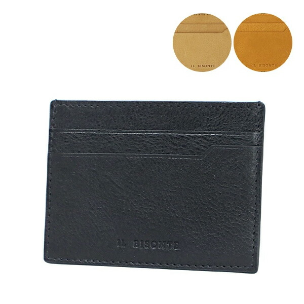 IL BISONTE イルビゾンテ CARD CASE SCC094 POX001 NA252X BK301X NA226X カードケース 名刺入れ シンプル 本革 レザー メンズ LaG Onlinestore|LaG OnlineStore 店