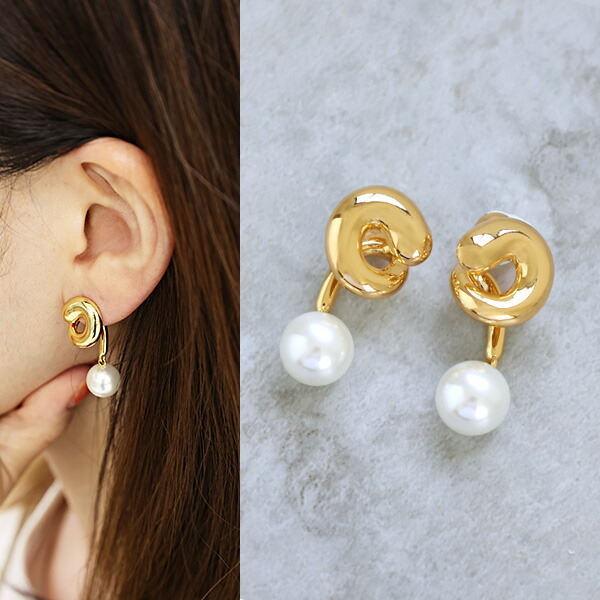 JENNY BIRD ルシールクライマーピアス Lucille Gold and Pearl Climber Earrings | JENNY BIRD