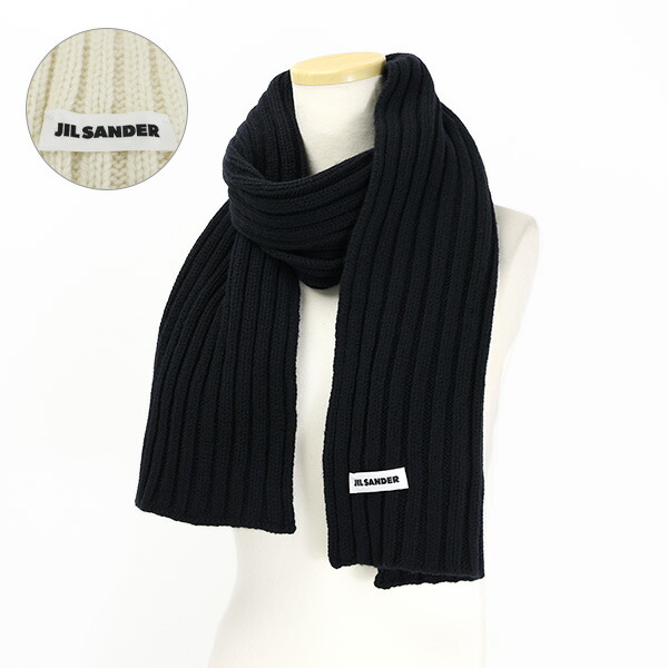 祝開店！大放出セール開催中】 JIL SANDER ジルサンダー SCARF スカーフ マフラー ストール ウール100% 防寒 ロゴ レディース  J02TE0004 J14511 fucoa.cl