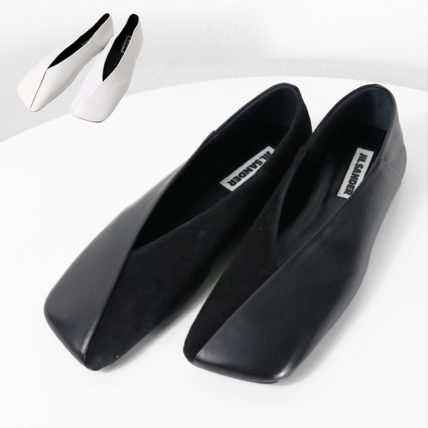 楽天市場】Jil Sander ジルサンダー Square Toe Leather Mules