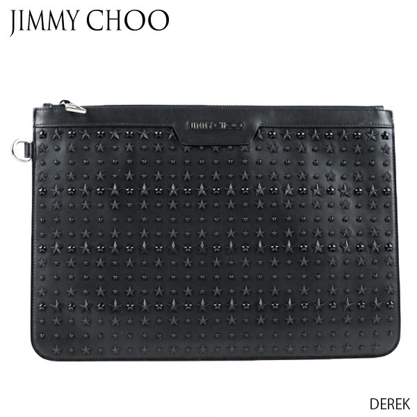 【美品✨】☆ジミーチュウ☆セカンドバッグ☆クラッチバッグ☆スタッズ☆黒☆スター クーポン】【セール 29%OFF】ジミー チュー JIMMY CHOO ジミー