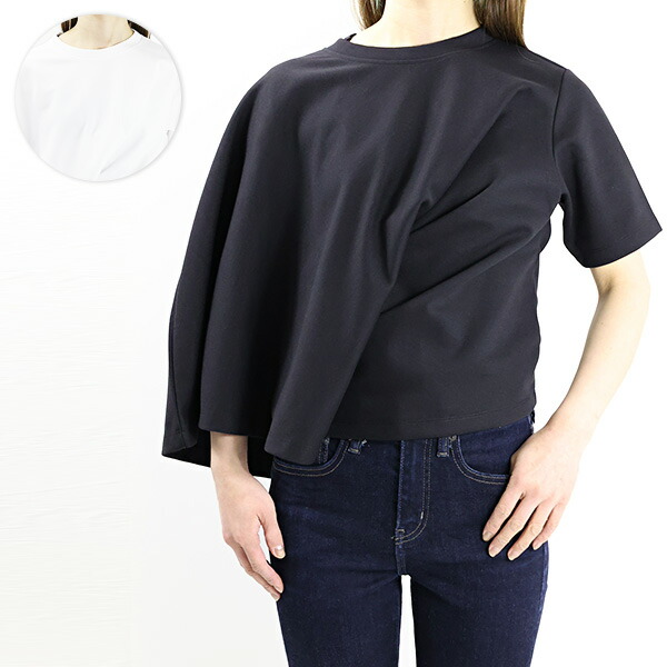 超話題新作 LOEWE ロエベ Cropped Draped T-Shirt S359Y22X04 1100