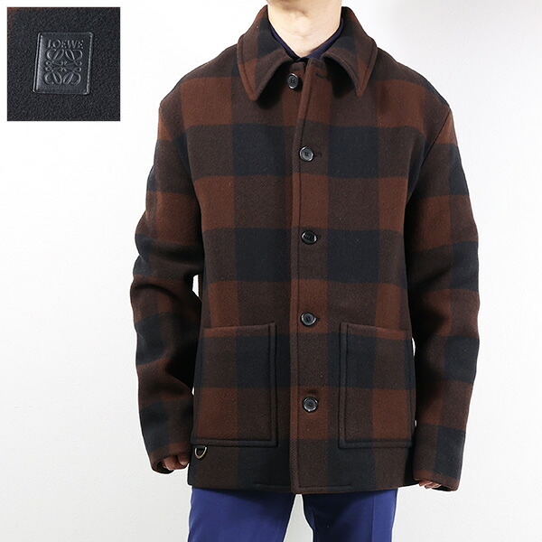 LOEWE ロエベ ジャケット Check Workwear Jacket H526Y03WBF メンズ ウール チェック柄 アナグラム アウター LaG Onlinestore｜LaG OnlineStore　店
