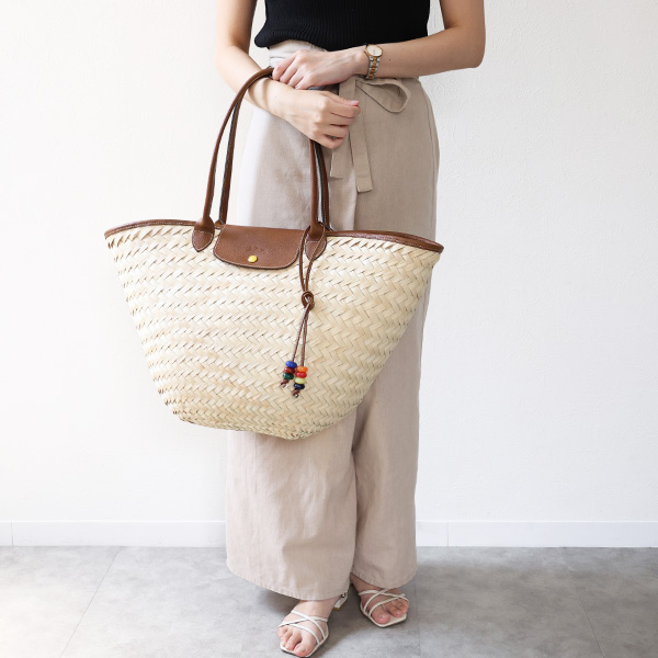 【美品】ロンシャン LONGCHAMP かごバッグ 2WAYトート LONGCHAMP ロンシャン バッグ かごバッグ トートバッグ LE