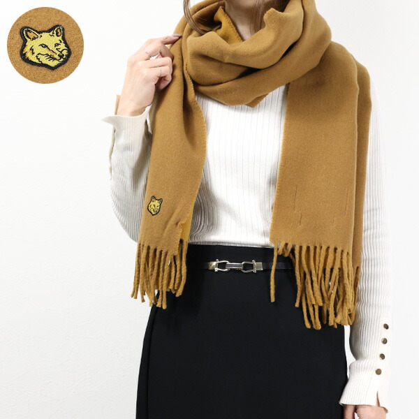楽天市場】Maison Kitsune メゾンキツネ FOX HEAD PATCH SCARF