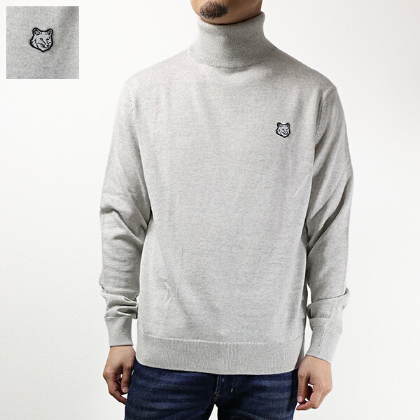 MAISON KITSUNE◆フォックスヘッド パッチ ウールワンピース mw00801kt1036-h218_1_2.jpg
