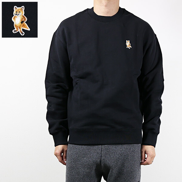 Maison Kitsune メゾンキツネ スウェットシャツ Standing Fox Comfort Sweatshirts PM00311KM0341 メンズ トレーナー スタンディング フォックス コンフォート クルーネック 長袖 LaG Onlinestore