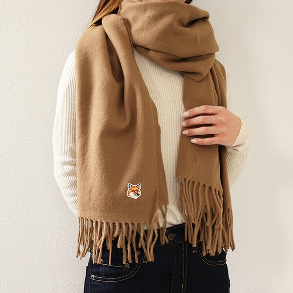 楽天市場】MAISON KITSUNE メゾンキツネ マフラー NM06201 WA0018