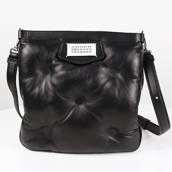 Maison Margiela メゾン マルジェラ ショルダーバッグ Glam Slam Flat Pocket Bag グラムスラム SB1WG0005 P4300 レディース フラットバッグ 肩掛け 鞄 レザー ナンバリングロゴ LaG Onlinestore|LaG OnlineStore 店