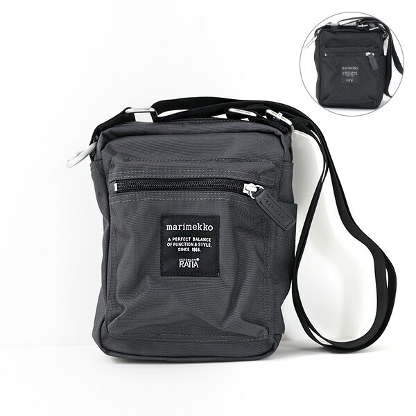 Marimekko マリメッコ CASHCARRY Shoulder Bag 026992 900 990 ショルダーバッグ クロスボディバッグ シンプル コンパクト カジュアル レディース