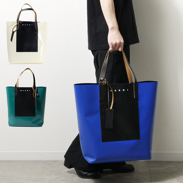 楽天市場】MARNI マルニ TRIBECA SHOPPING BAG ショッピングバッグ