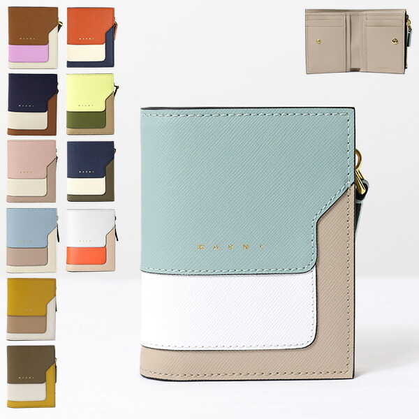 楽天市場】MARNI マルニ BI-FOLD WALLET 二つ折り財布 楽天市場】MARNI マルニ BI-FOLD WALLET 二つ折り財布