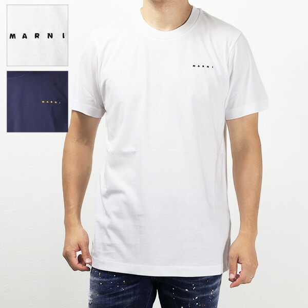 MARNI マルニ Logo T-Shirts Tシャツ コットン ロゴT 半袖 クルーネック メンズ HUMU0198X1 UTCZ57 LaG Onlinestore