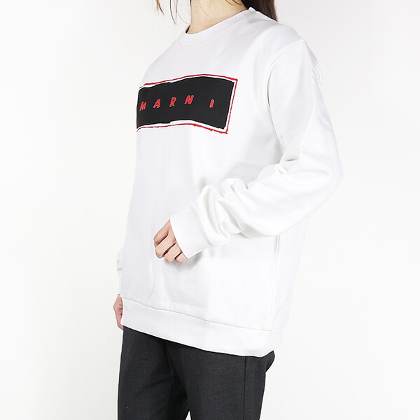 MARNI マルニ Logo Sweatshirts スウェットシャツ トレーナー クルーネック 長袖 トップス スウェット ロゴ キッズ 男の子 女の子 大人もOK M01223 M00NF LaG Onlinestore