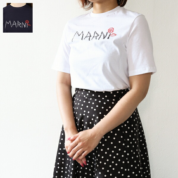 楽天市場】MARNI マルニ キッズ Tシャツ Stitch Logo T-Shirts