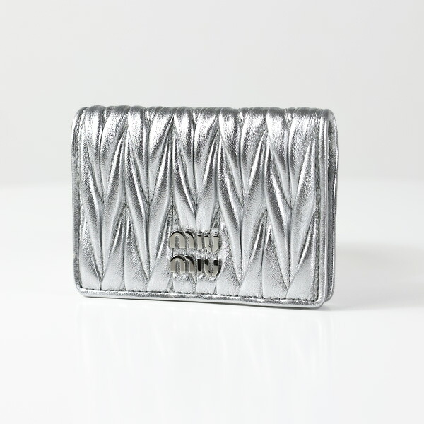 miumiu ミュウミュウ カードケース Matelasse Card Case マテラッセ 5MC103 AFPP レディース レザー カードホルダー 二つ折り LaG Onlinestore|LaG OnlineStore 店