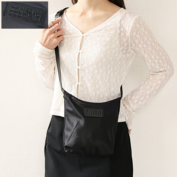MM6 エムエムシックス ショルダーバッグ Numeric Vertical Crossbody Bag ニューメリック SB6WG0026 P9062 レディース ナイロン バーティカル クロスボディバッグ ロゴパッチ 鞄 LaG Onlinestore｜LaG OnlineStore　店